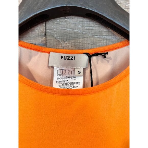 NWOT Fuzzi Ruffle Mesh Dress in Minio Size S - Picture 6 of 8